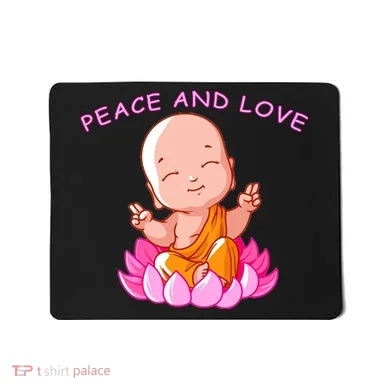 Peace And Love Buddha  Mousepad