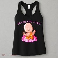 Peace And Love Buddha  Women's Tank Top thumb 3