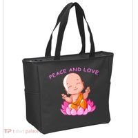 Peace And Love Buddha  Tote Bag thumb 2
