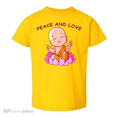 Peace And Love Buddha  Toddler T-Shirt