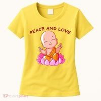 Peace And Love Buddha  Women's T-Shirt thumb 0
