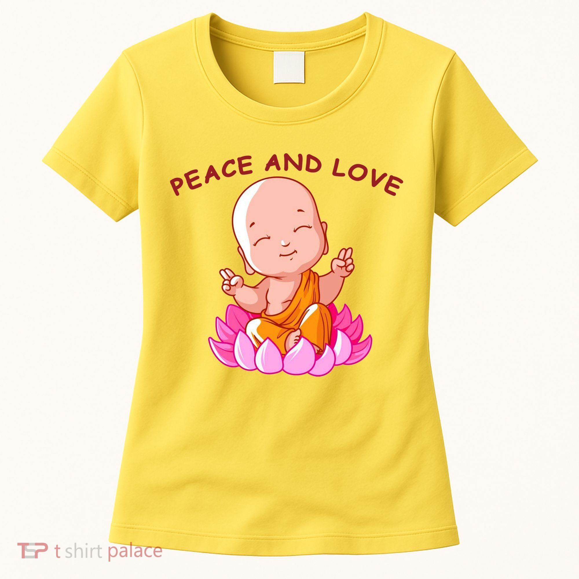 Peace And Love Buddha  Women's T-Shirt