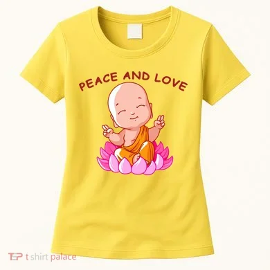 Peace And Love Buddha Women's T-Shirt