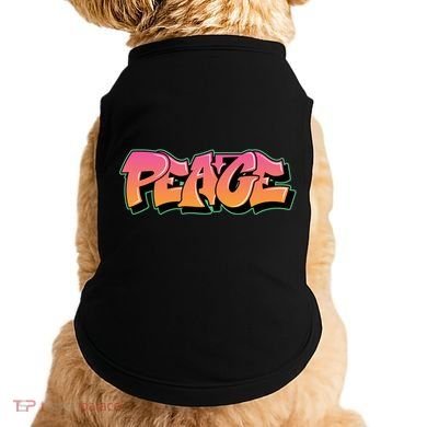 Peace Graffiti Sign Doggie Tank
