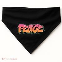 Peace Graffiti Sign USA-Made Doggie Bandana thumb 0