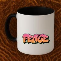 Peace Graffiti Sign Coffee Mug thumb 2