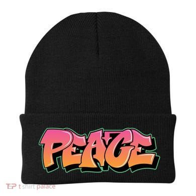 Peace Graffiti Sign Beanie