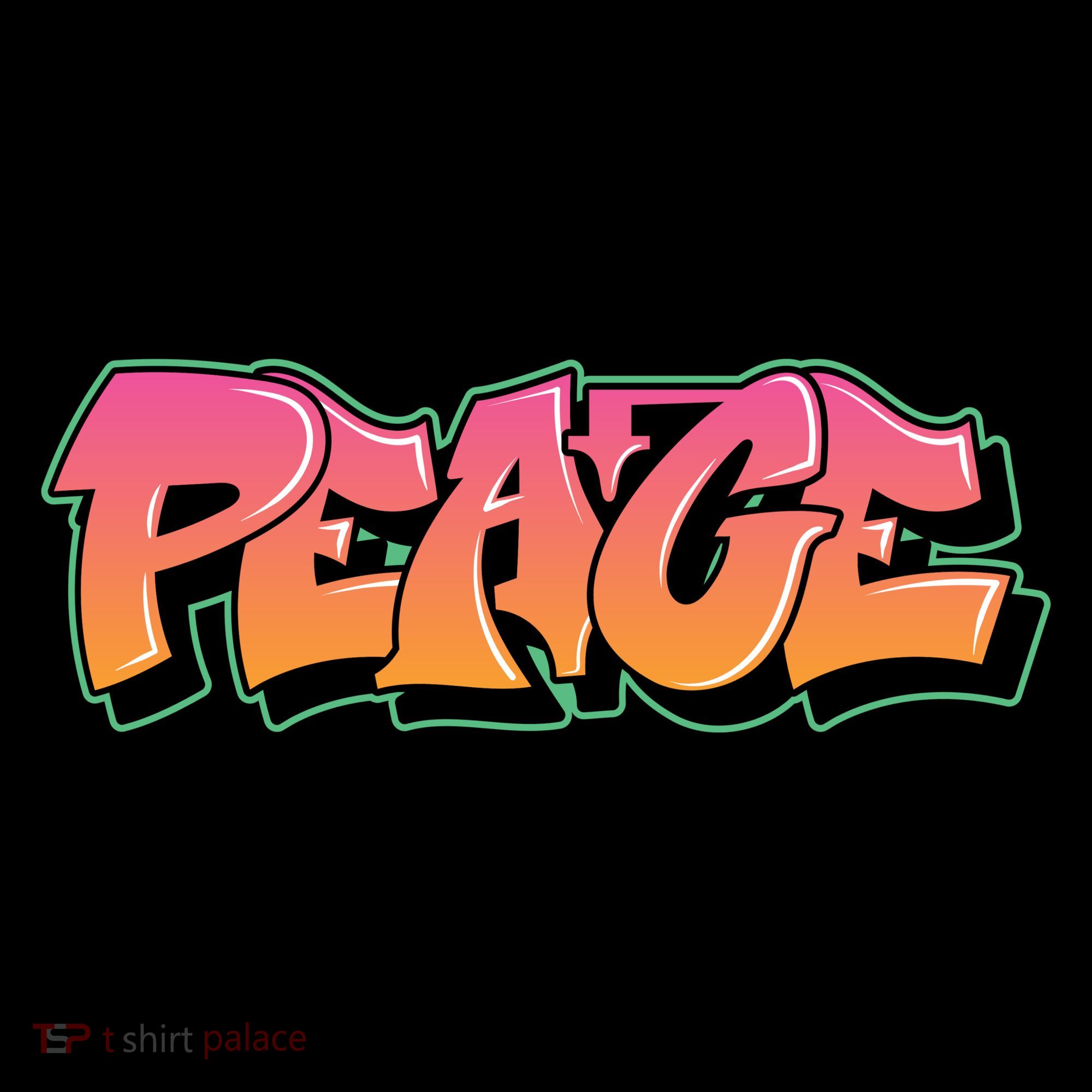 Peace Graffiti Sign Women's Hoodie