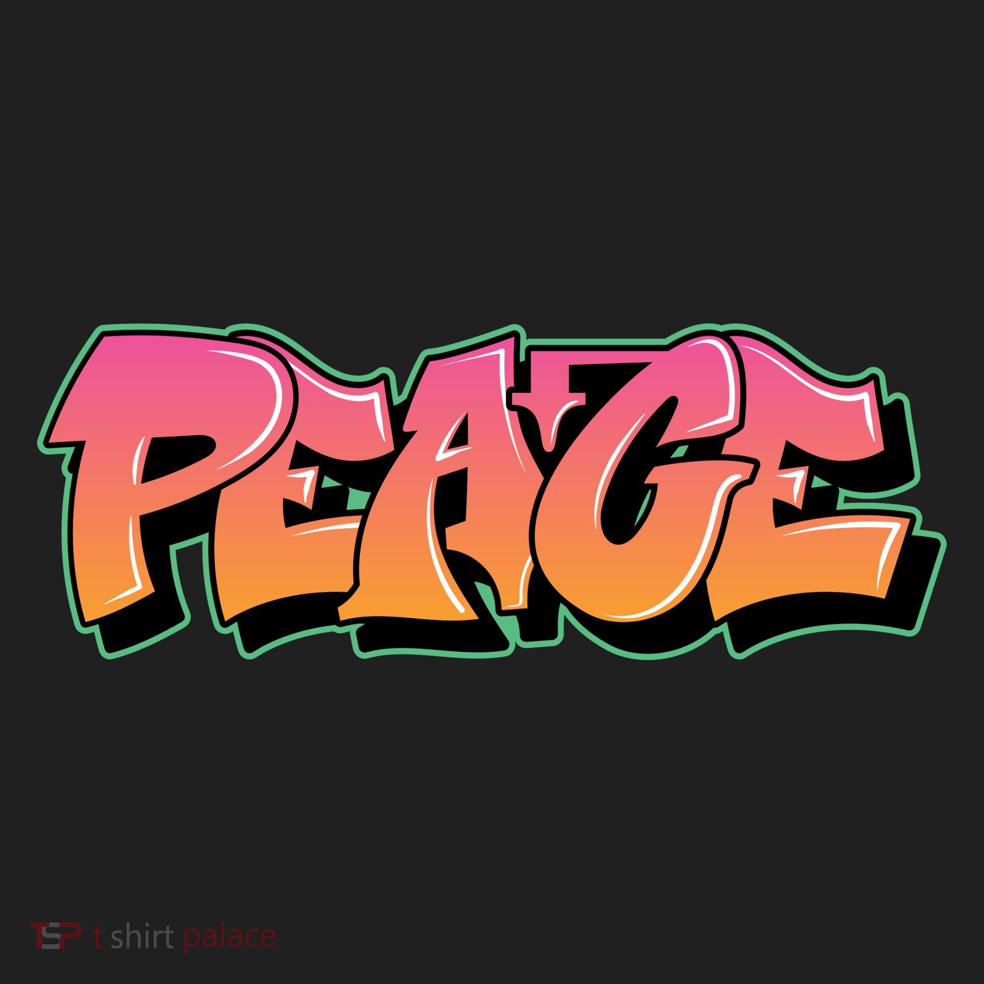 Peace Graffiti Sign Hat