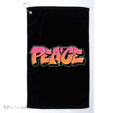 Peace Graffiti Sign Golf Towel