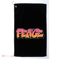 Peace Graffiti Sign Golf Towel thumb 0