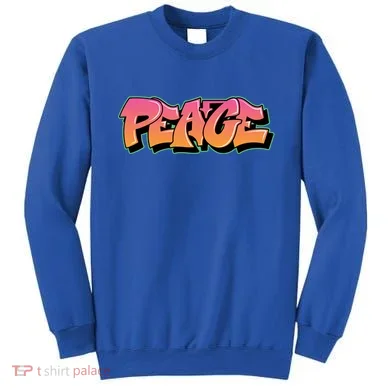 Peace Graffiti Sign Sweatshirt