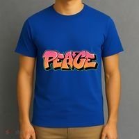 Peace Graffiti Sign T-Shirt thumb 3