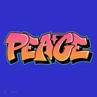 Peace Graffiti Sign Polo thumb 2