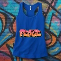 Peace Graffiti Sign Women's Tank Top thumb 3