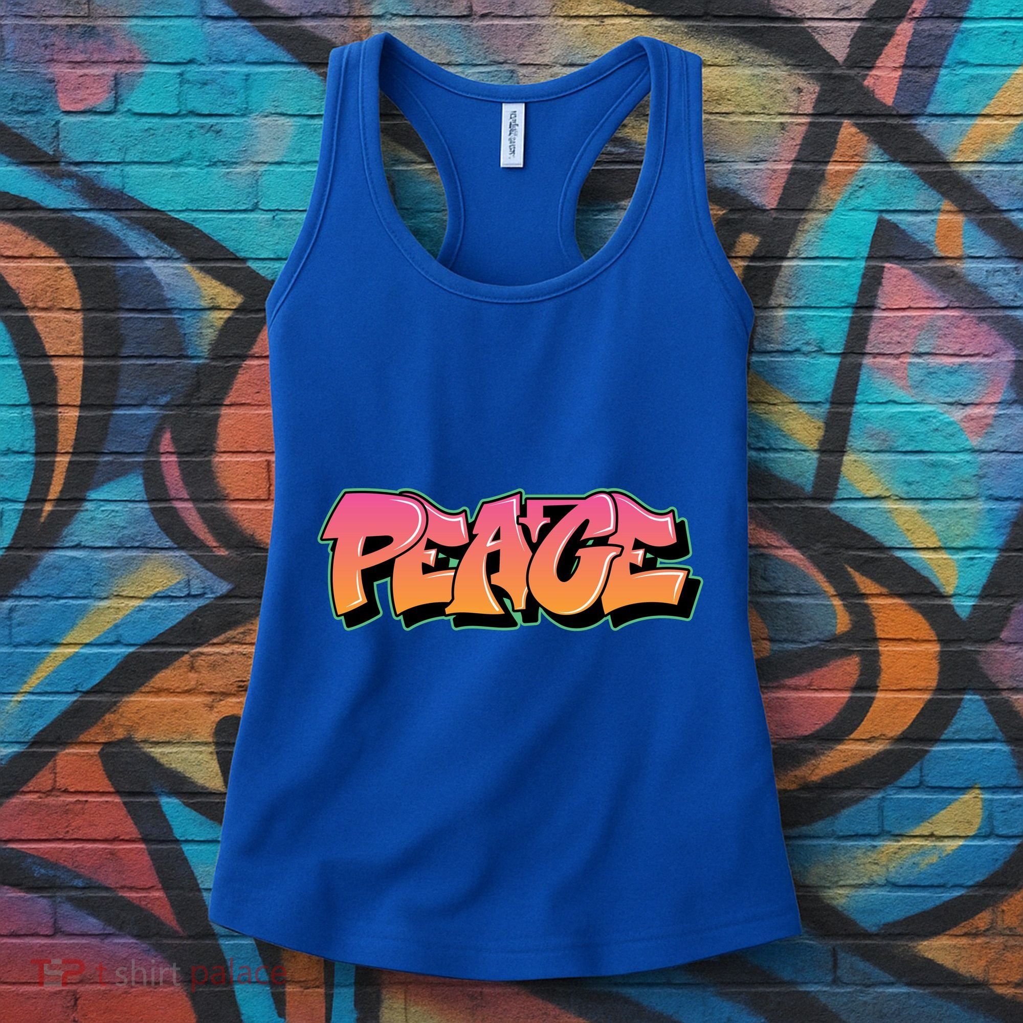 Peace Graffiti Sign Women's Tank Top
