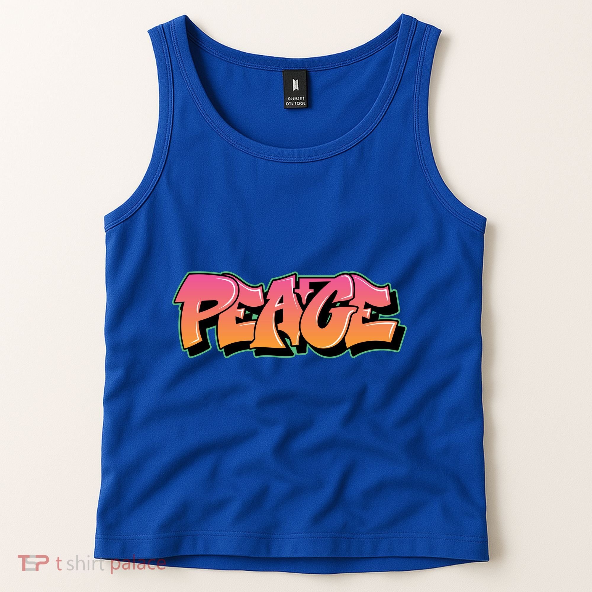 Peace Graffiti Sign Tank Top