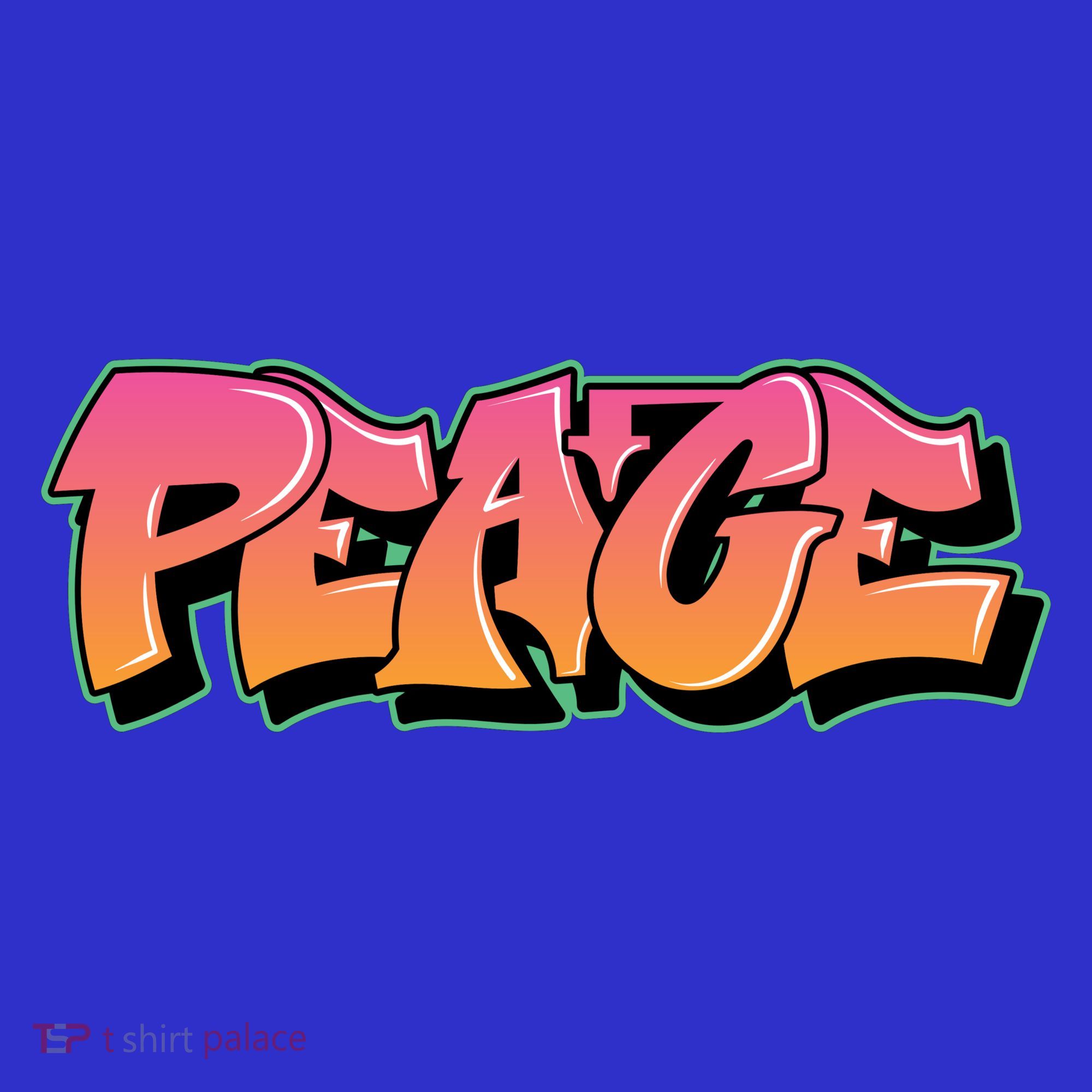 Peace Graffiti Sign Visor