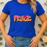 Peace Graffiti Sign Women's T-Shirt thumb 2