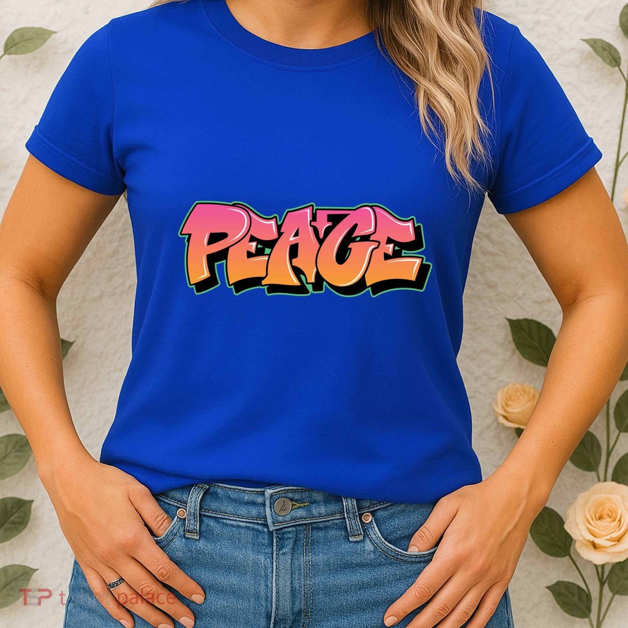 Peace Graffiti Sign Women's T-Shirt