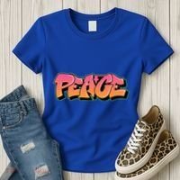 Peace Graffiti Sign Women's T-Shirt thumb 3