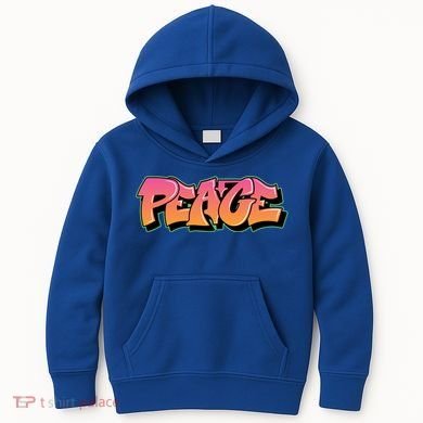 Peace Graffiti Sign Kids Hoodie