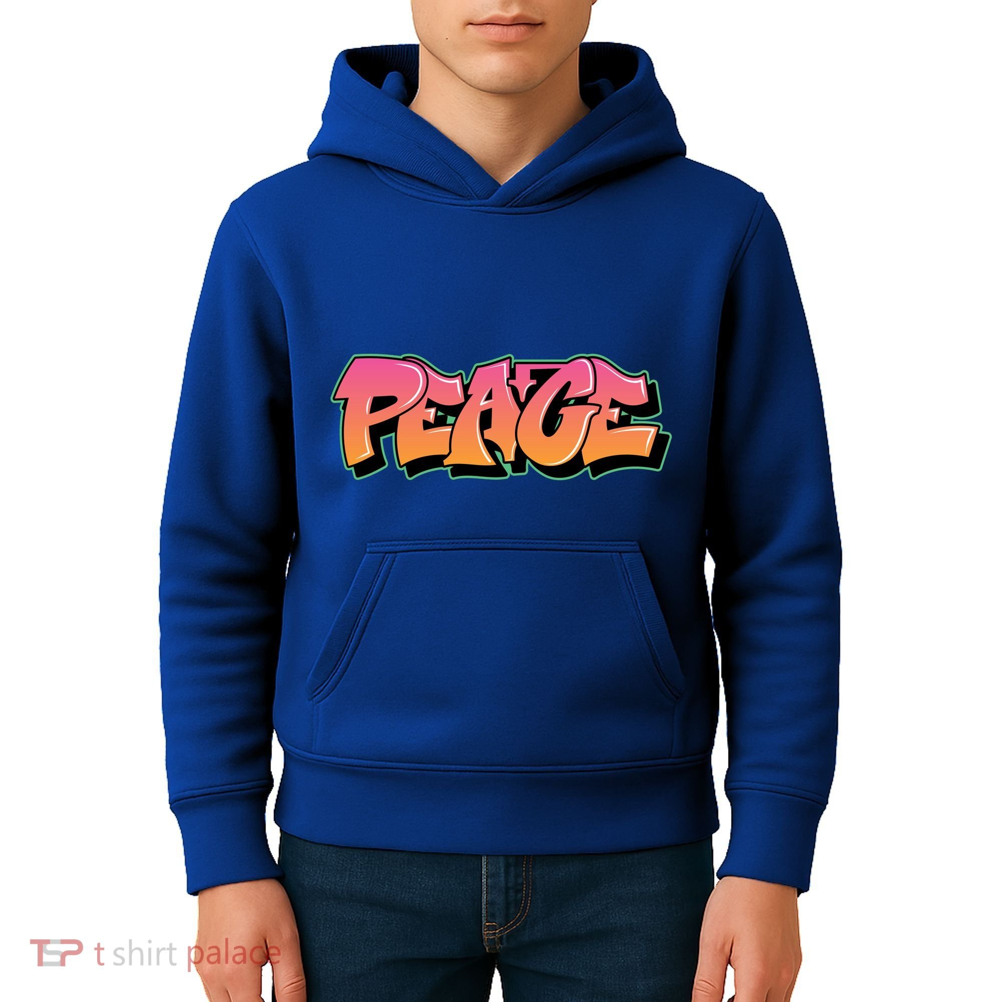 Peace Graffiti Sign Kids Hoodie