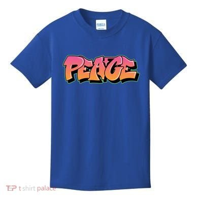 Peace Graffiti Sign Kids T-Shirt