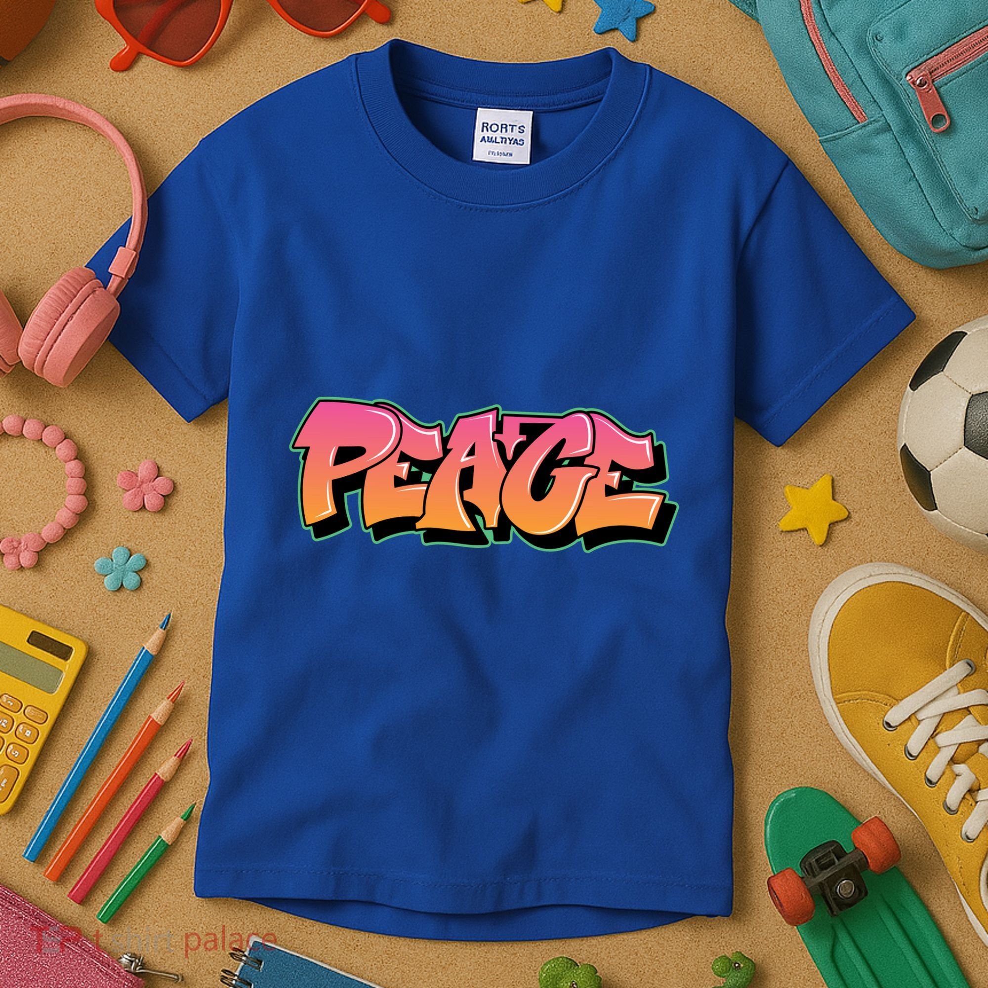 Peace Graffiti Sign Kids T-Shirt