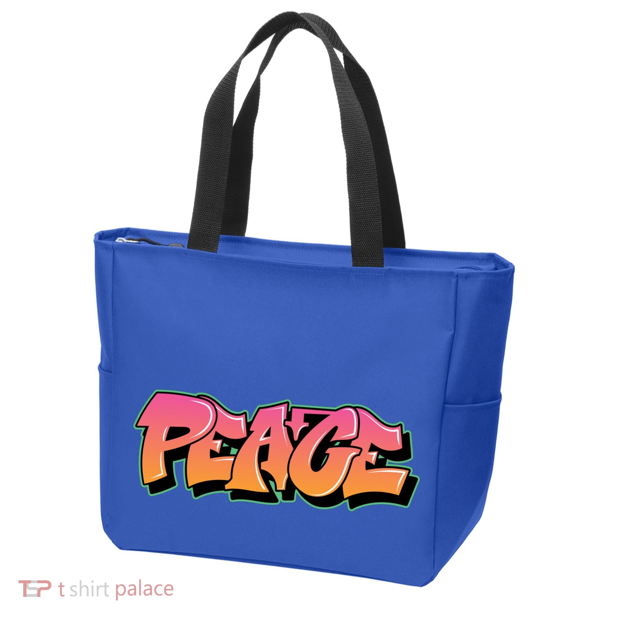 Peace Graffiti Sign Tote Bag