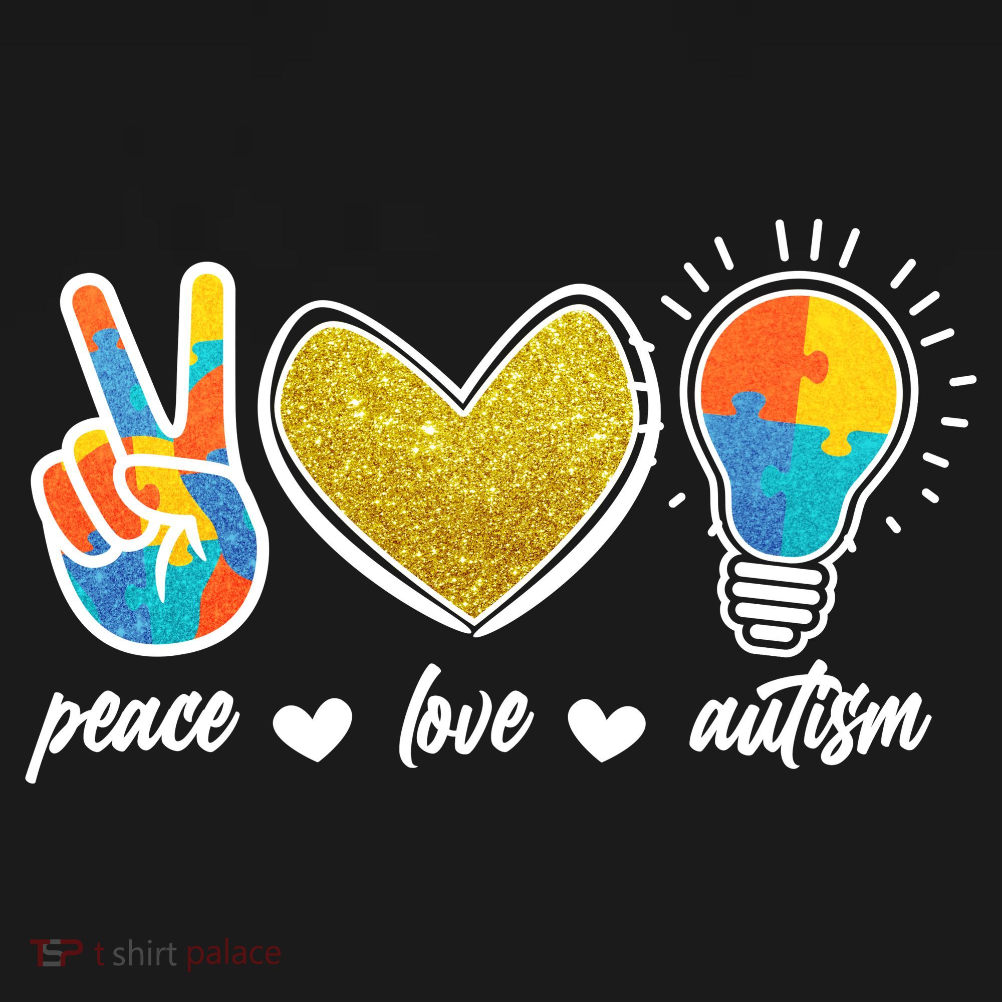 Peace Love & Autism Autism Awareness Month Mousepad