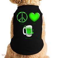 Peace Love Beer - Happiness Irish St. Patrick's Day Doggie Tank thumb 0