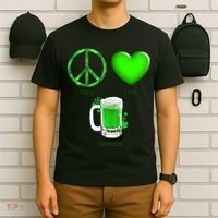 Peace Love Beer - Happiness Irish St. Patrick's Day T-Shirt thumb 6