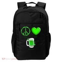 Peace Love Beer - Happiness Irish St. Patrick's Day Backpack thumb 0