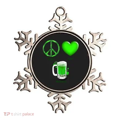Peace Love Beer - Happiness Irish St. Patrick's Day Ornament