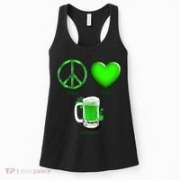Peace Love Beer - Happiness Irish St. Patrick's Day Women's Tank Top thumb 0