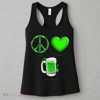 Peace Love Beer - Happiness Irish St. Patrick's Day Women's Tank Top thumb 3