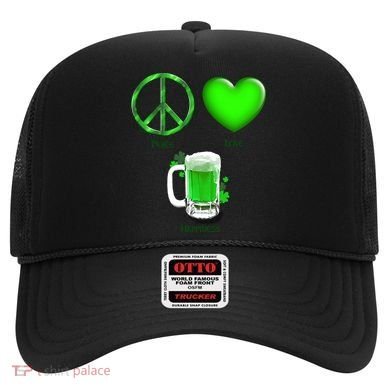 Peace Love Beer - Happiness Irish St. Patrick's Day Hat