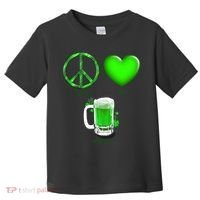 Peace Love Beer - Happiness Irish St. Patrick's Day Toddler T-Shirt thumb 0