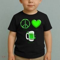 Peace Love Beer - Happiness Irish St. Patrick's Day Toddler T-Shirt thumb 2
