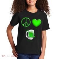 Peace Love Beer - Happiness Irish St. Patrick's Day Kids T-Shirt thumb 2