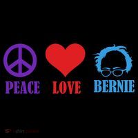 Peace Love Bernie Sanders 2020 Doggie Tank thumb 4