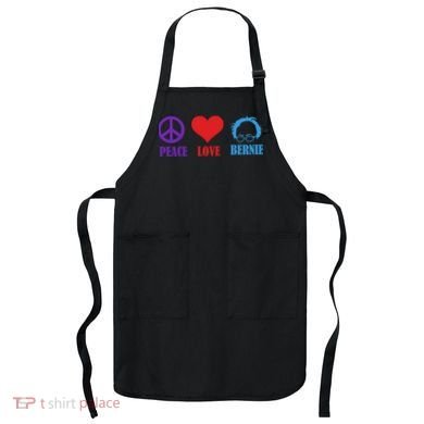 Peace Love Bernie Sanders 2020 Apron