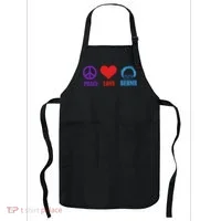 Peace Love Bernie Sanders 2020 Apron thumb 0