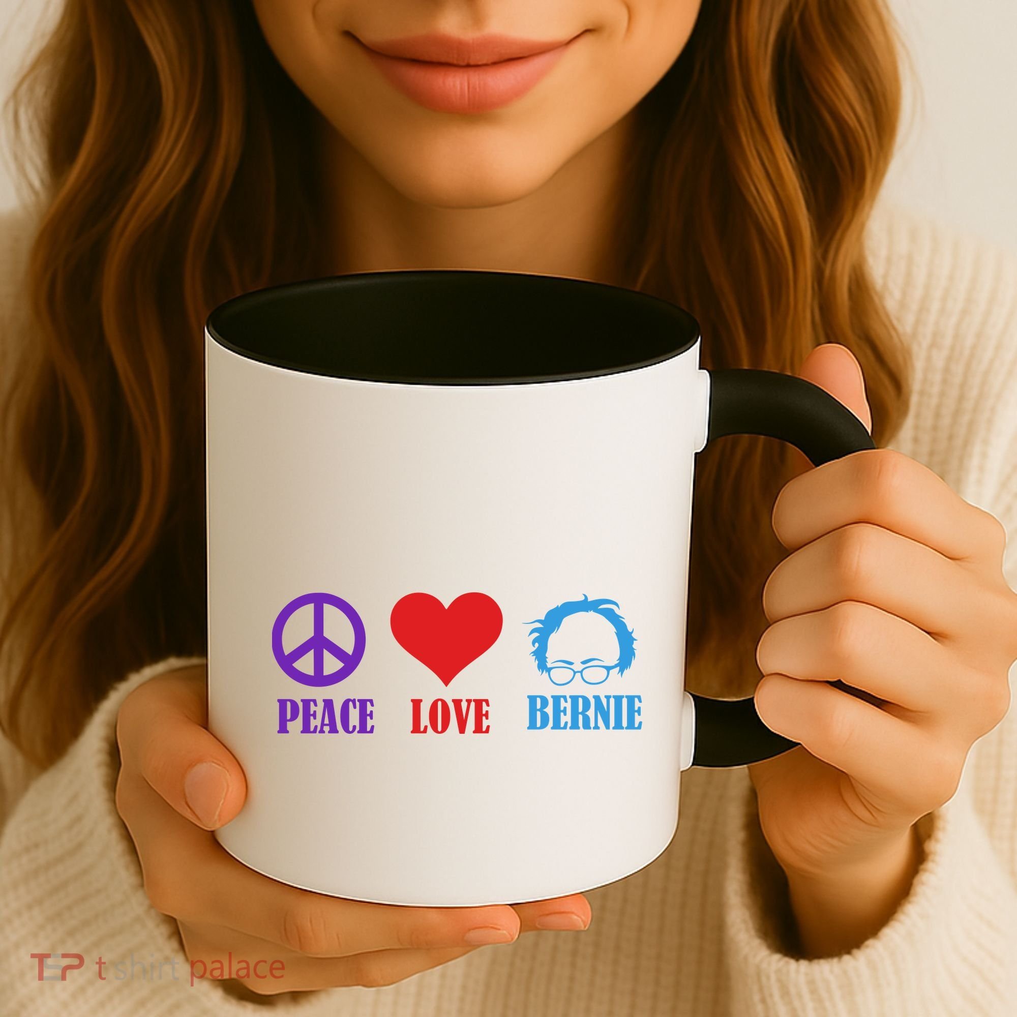 Peace Love Bernie Sanders 2020 Coffee Mug