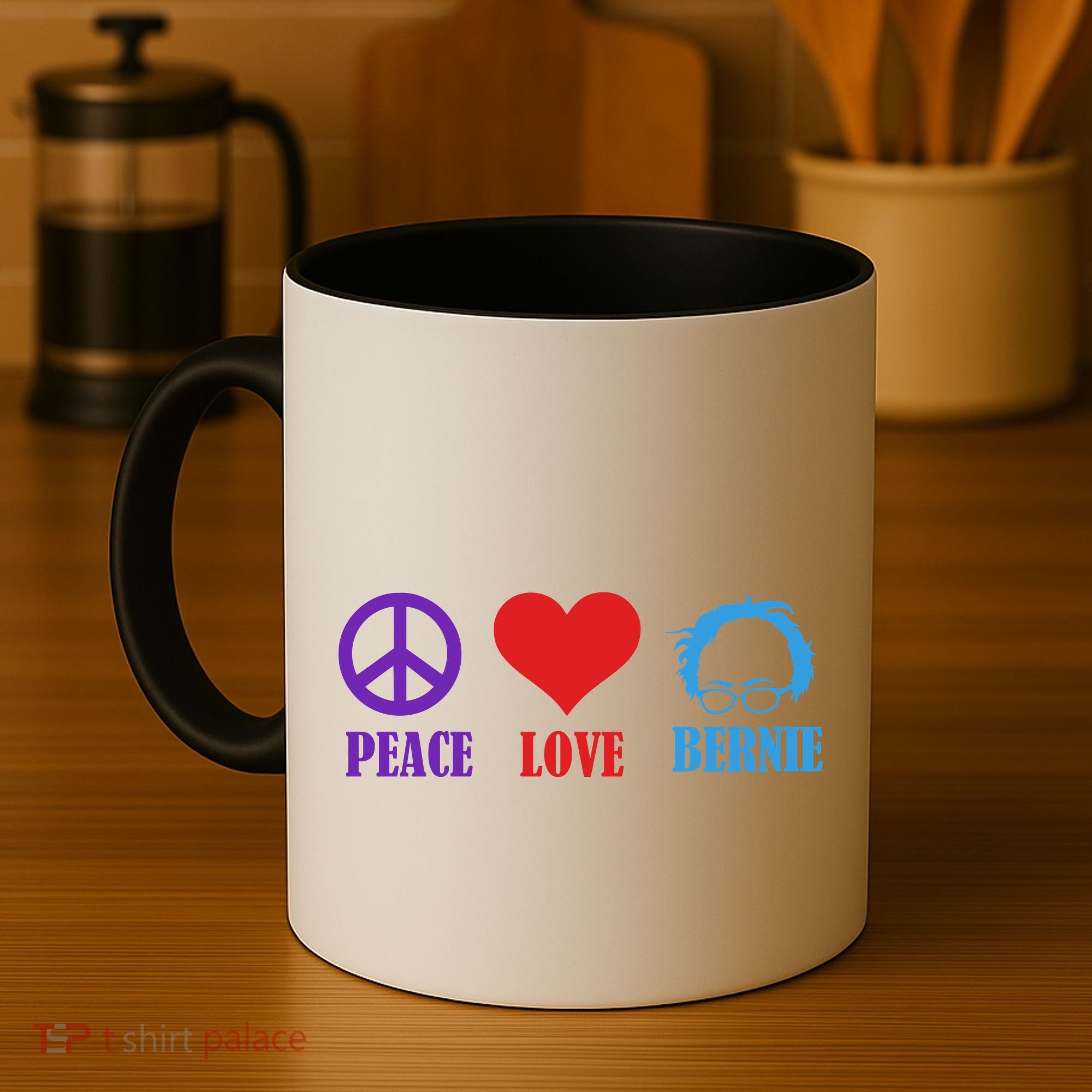 Peace Love Bernie Sanders 2020 Coffee Mug