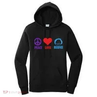 Peace Love Bernie Sanders 2020 Women's Hoodie thumb 0