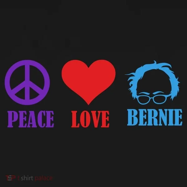 Peace Love Bernie Sanders 2020 Women's Hoodie