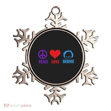Peace Love Bernie Sanders 2020 Ornament