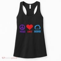 Peace Love Bernie Sanders 2020 Women's Tank Top thumb 0